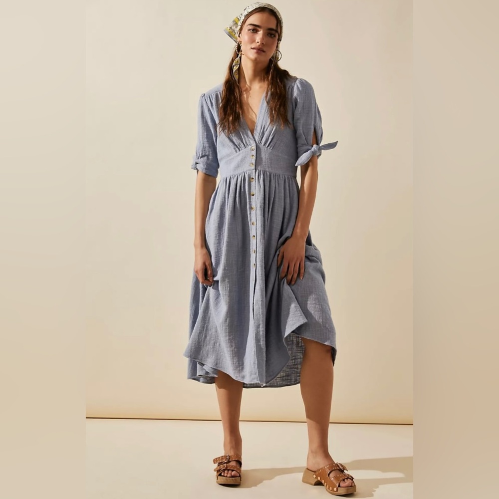 Free people love of my life midi dress sz medium